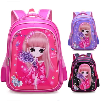 Школьные сумки для девочек, водонепроницаемый детский школьный рюкзак принцессы, Ортопедический рюкзак, школьный ранец, детская сумка для книг Mochila Infantil