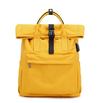 Школьный рюкзак для колледжа для девочек, Высококачественный ноутбук Mochila, Женский рюкзак с USB-портом для зарядки, Женский дорожный рюкзак