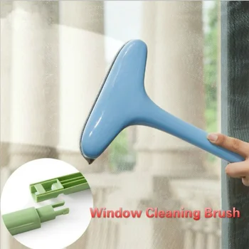 Щетка для стеклоочистителя, инструмент для чистки стекол, Двойная боковая щетка, щетка для мытья оконного стекла, инструменты для уборки полов